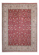 Silketeppe - Kashmir silke - 302 x 216 cm - rød
