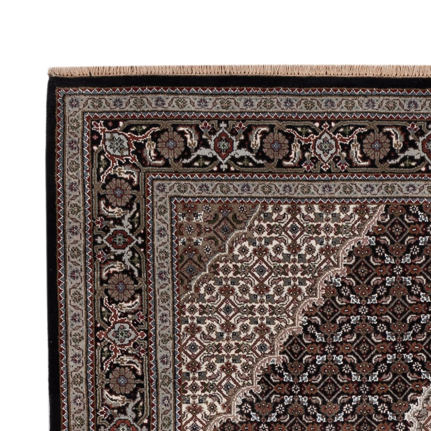 Orientalsk teppe - Tabriz - 205 x 143 cm - mørkegrå