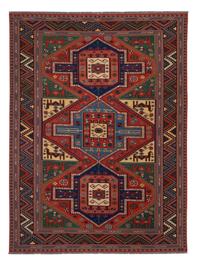 Afghansk kilim Teppe 205x276cm - rød