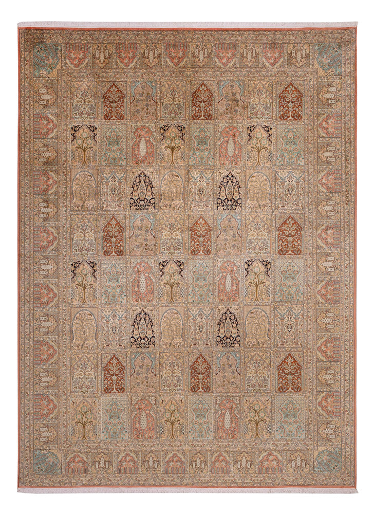 Kashmir silke Teppe 381x273cm - Orientalsk teppe