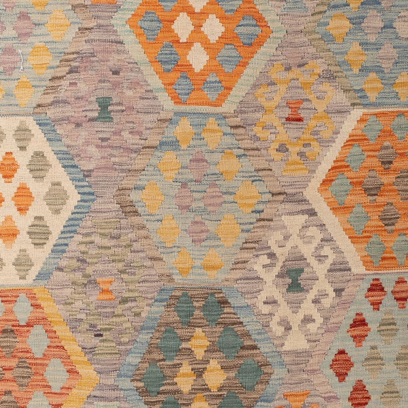 Kelimteppe - Splash - 298 x 207 cm - flerfarget