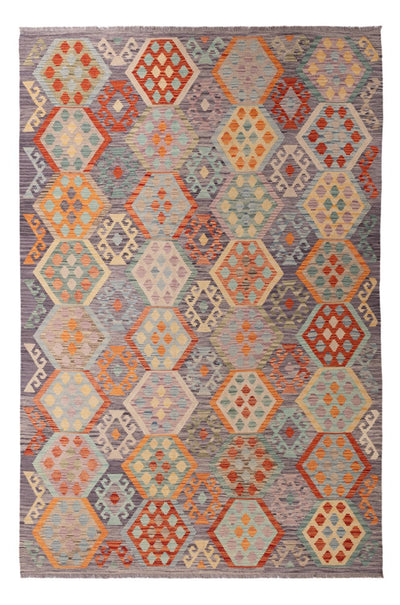 Kilim Maimana 202x300cm - Ullteppe - flerfarget