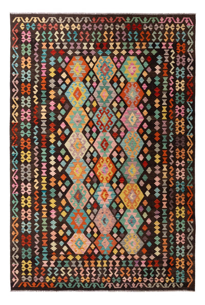 Kilim Maimana Teppe 197x291cm - Ullteppe - flerfarget
