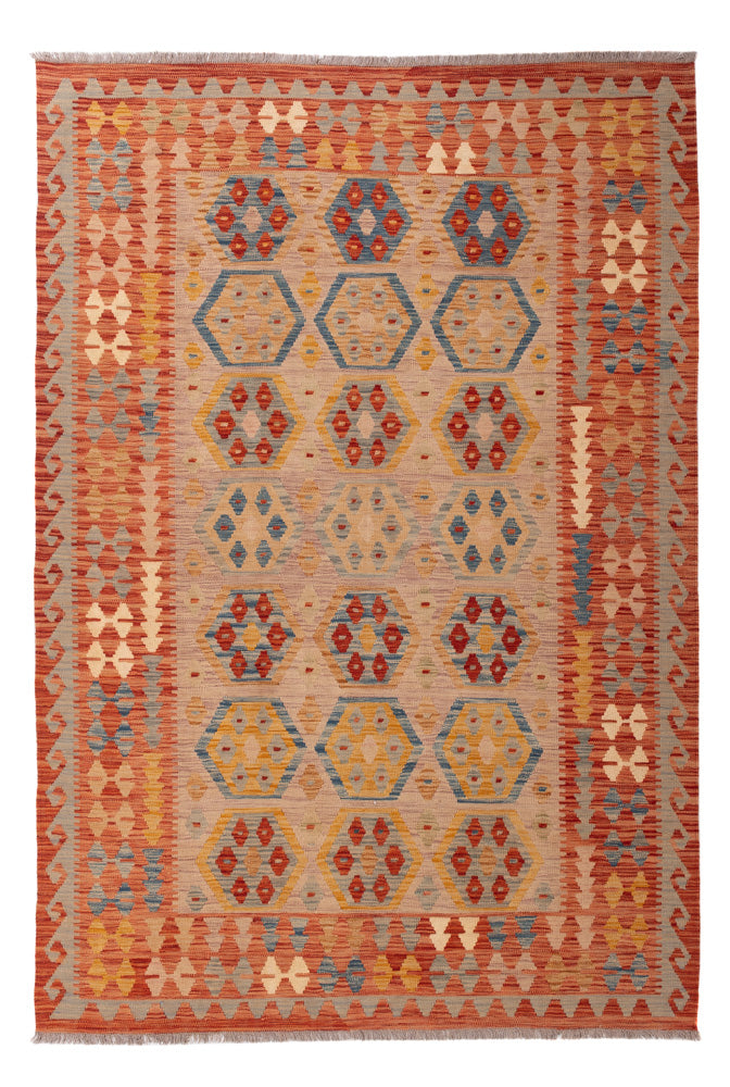 Kilim Maimana Teppe 242x162cm - Ullteppe