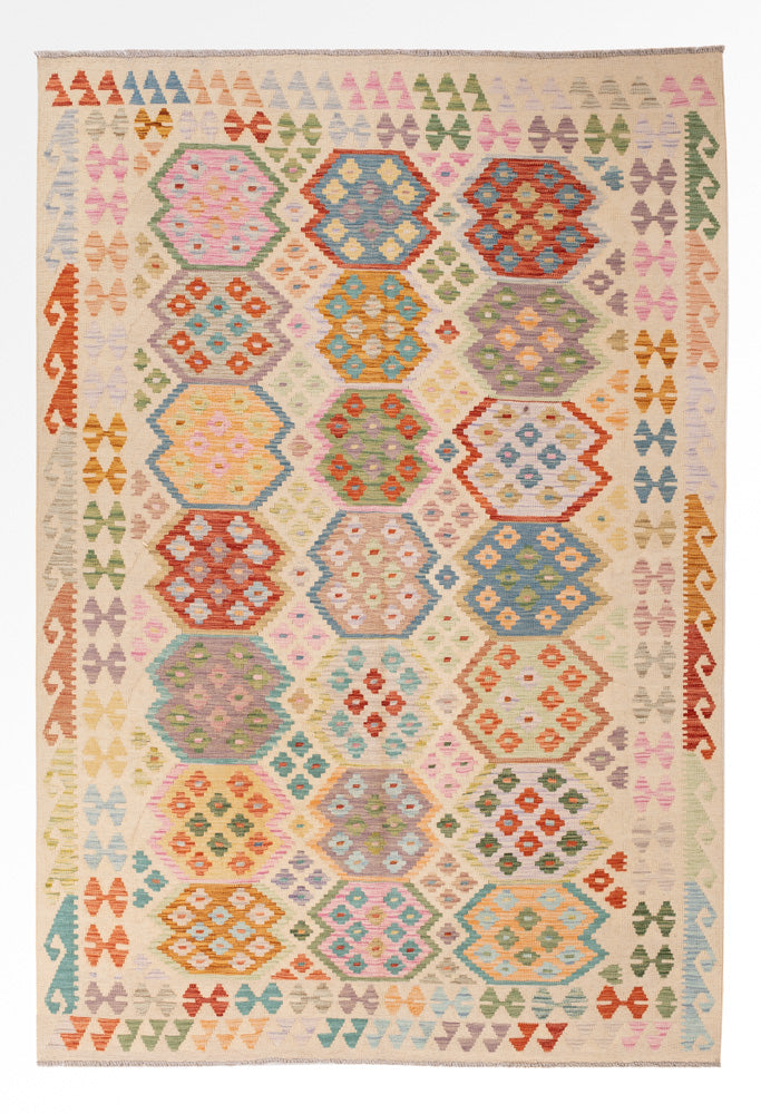 Kilim Maimana Teppe 258x176cm - Ullteppe