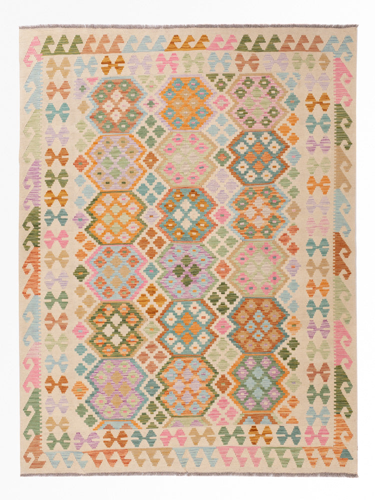 Kilim Maimana Teppe 245x184cm - Ullteppe