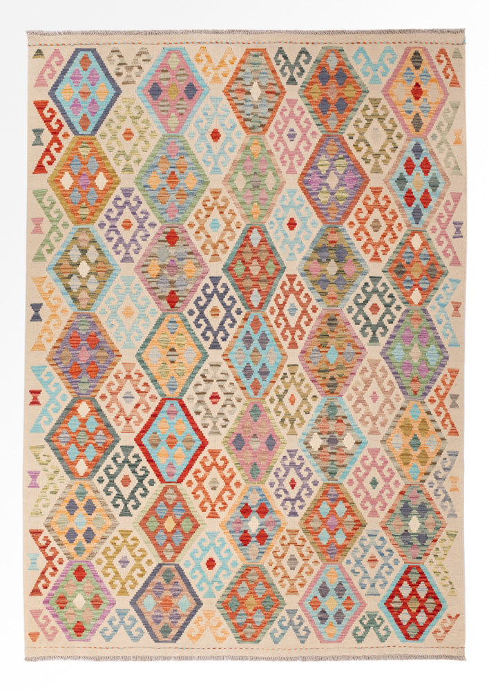 Kilim Maimana Teppe 251x179cm - Ullteppe