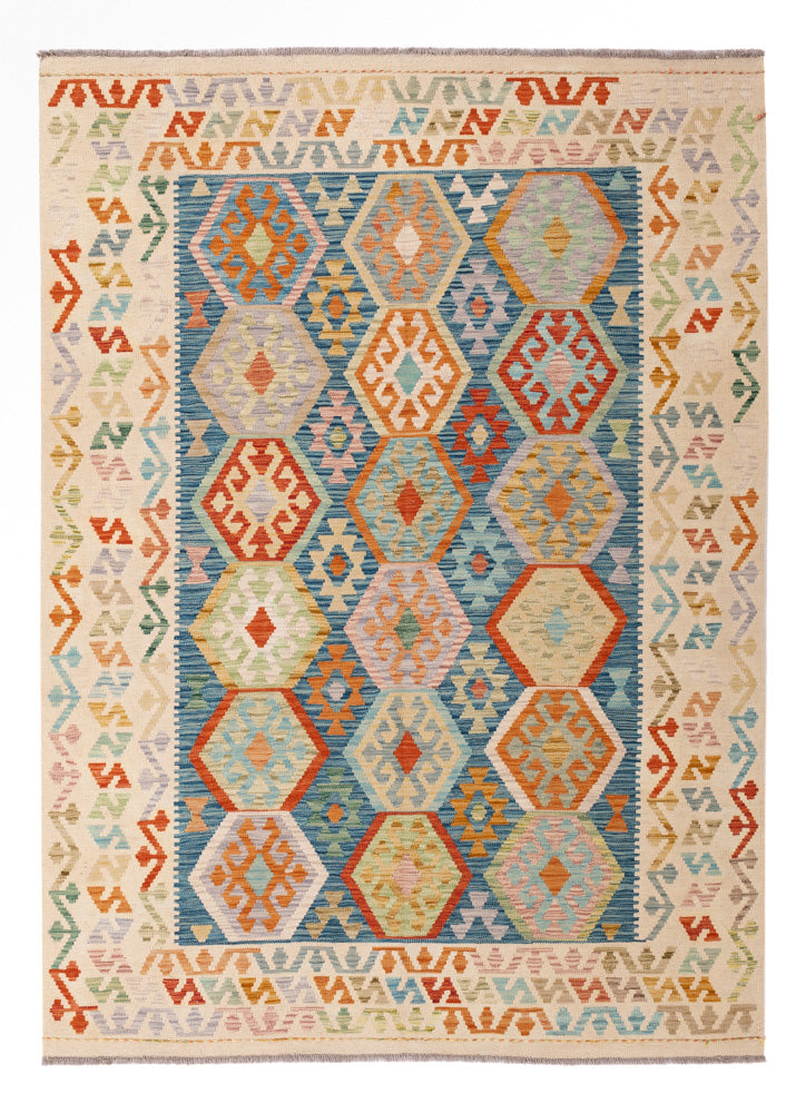 Kilim Maimana Teppe 241x178cm - Ullteppe