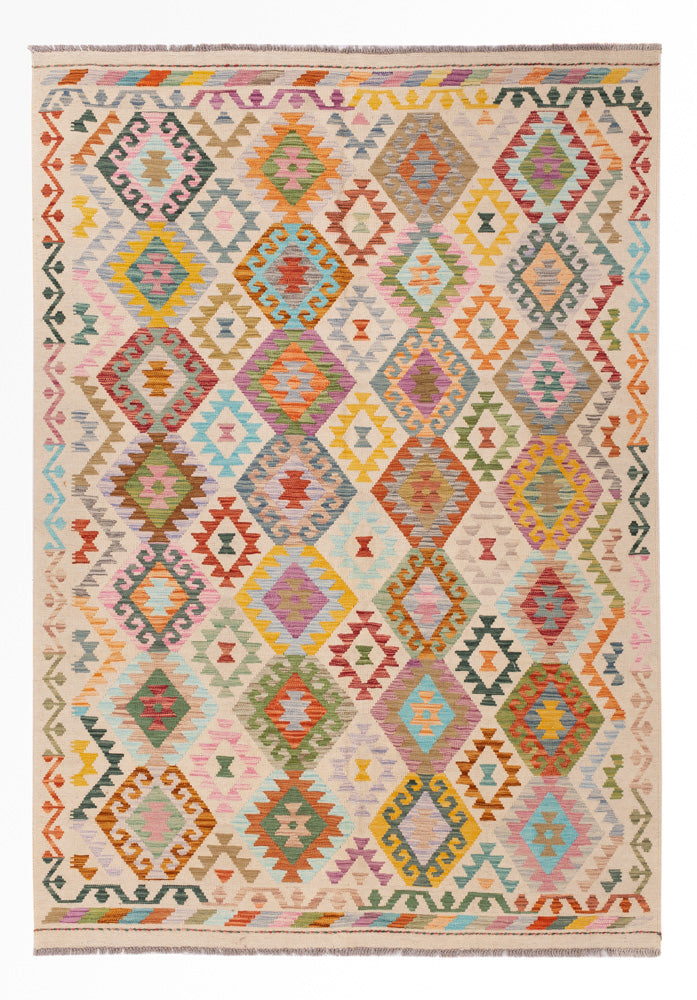 Kilim Maimana Teppe 243x170cm - Ullteppe