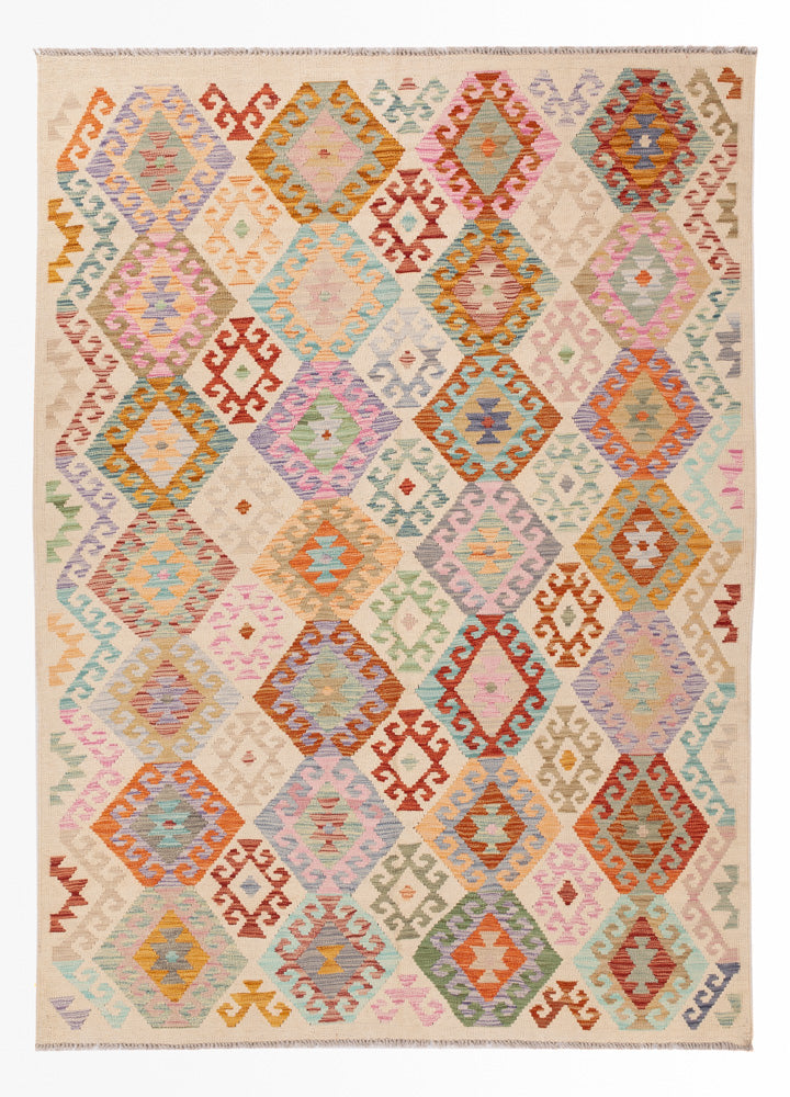 Kilim Maimana Teppe 244x171cm - Ullteppe