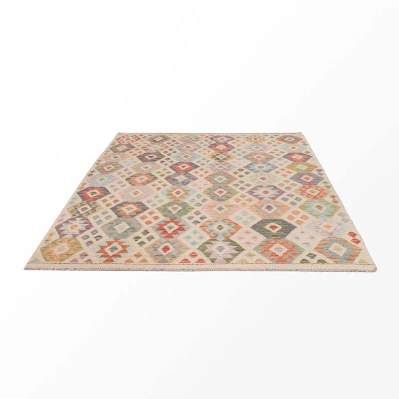 Kilim Maimana Teppe 241x180cm - Ullteppe