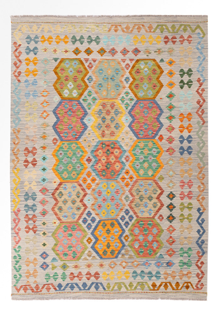 Kilim Maimana Teppe 255x181cm - Ullteppe