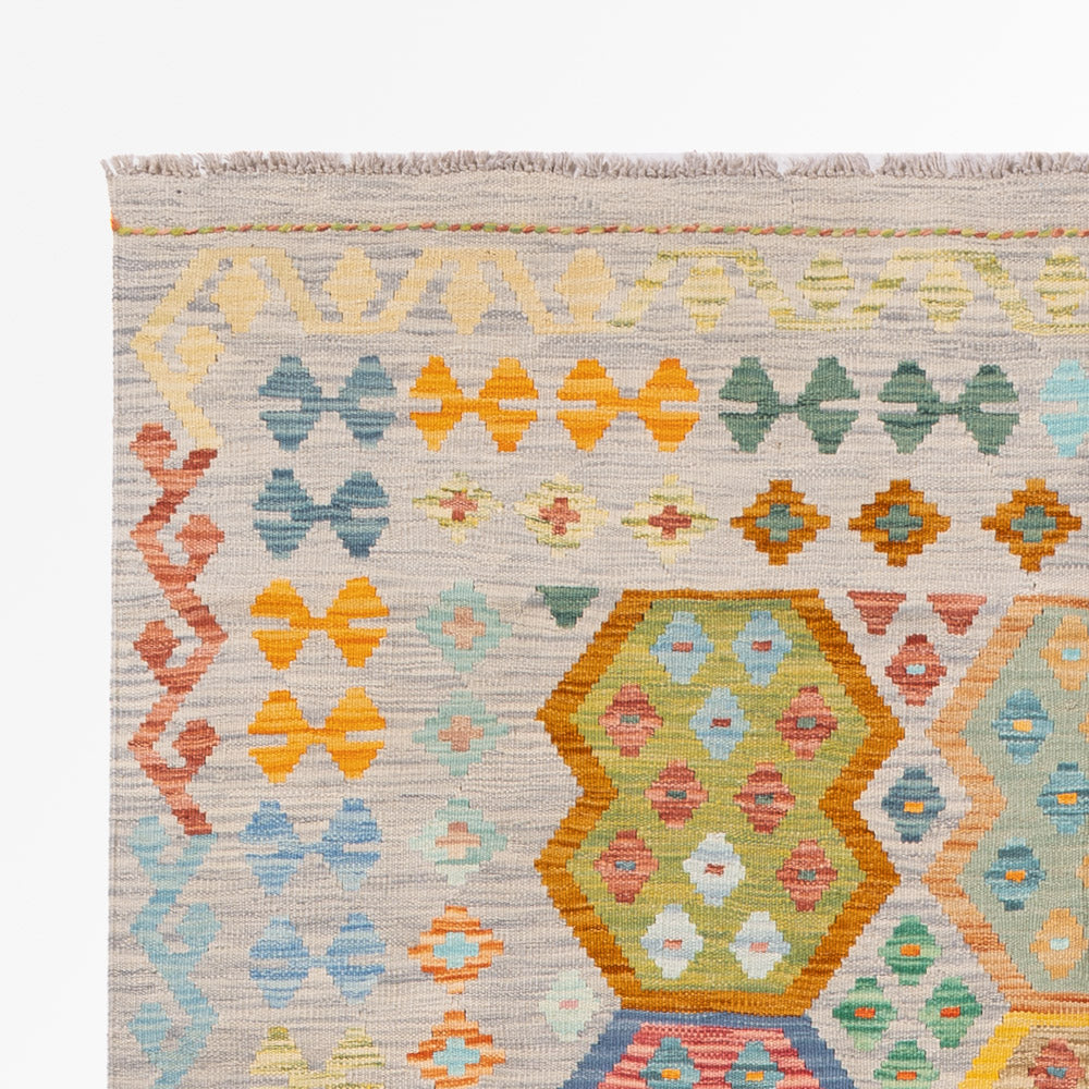 Kilim Maimana Teppe 255x181cm - Ullteppe