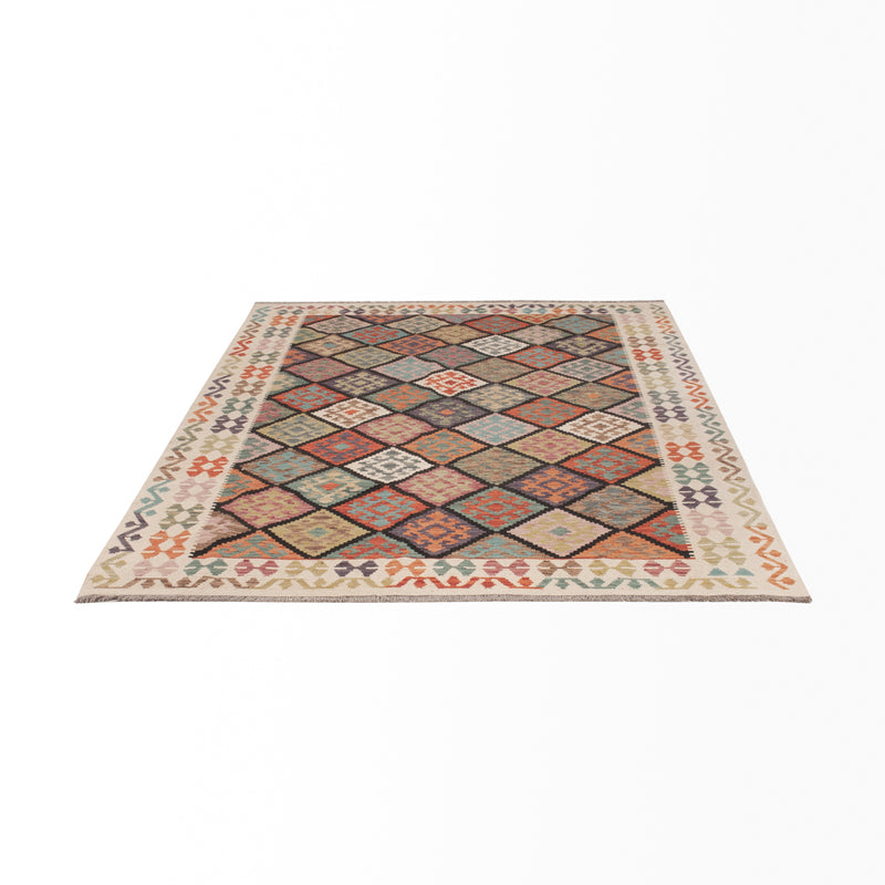 Kilim Maimana Teppe 252x187cm - Ullteppe