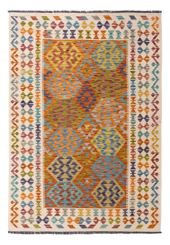Kilim Maimana Teppe 200x144cm - Ullteppe