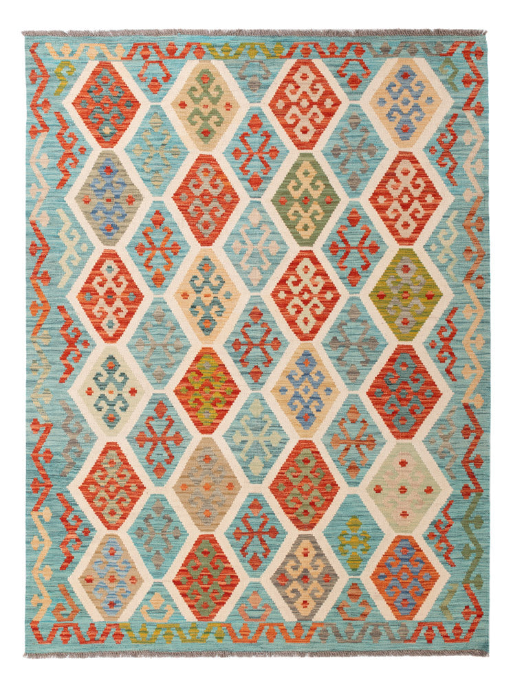 Kelimteppe - Splash - 209 x 158 cm - farget