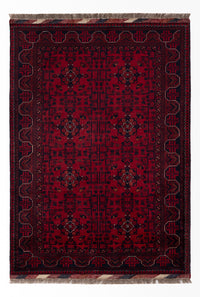 Afghansk teppe - Royal - 146 x 102 cm - rød – product image