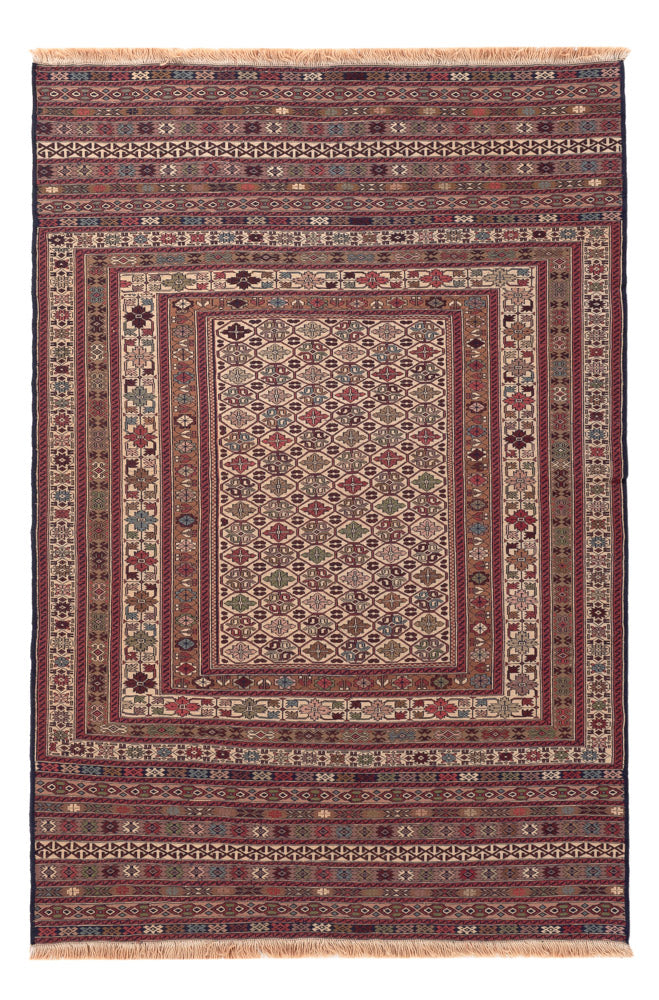 Afghansk kilim Teppe 200x135cm