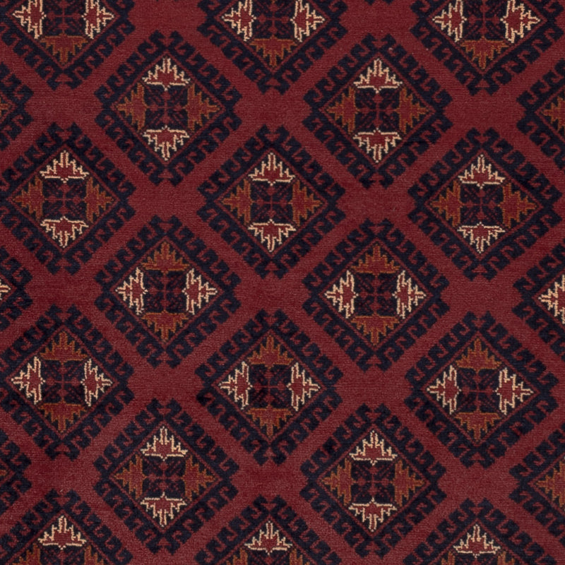 Afghansk teppe - 195 x 147 cm - rød