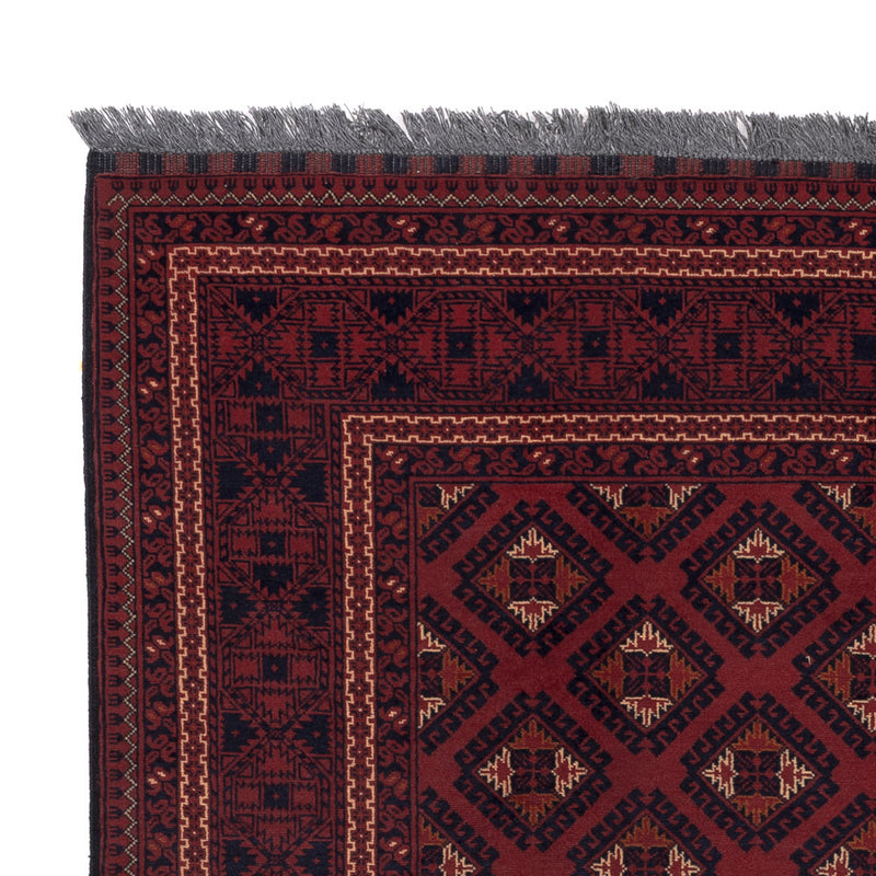 Afghansk teppe - 195 x 147 cm - rød