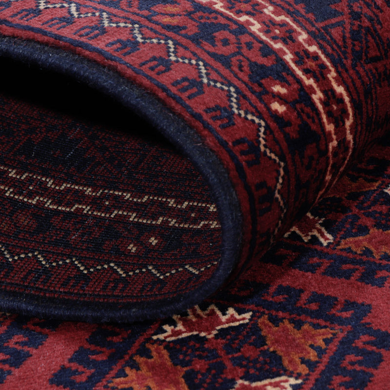 Afghansk teppe - 195 x 147 cm - rød