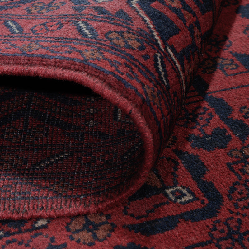 Afghanske tepper - Kunduz - 198 x 148 cm - rød