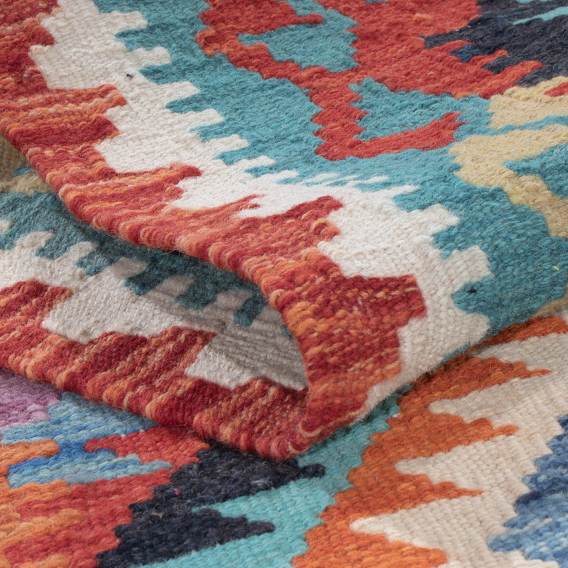 Kilim Maimana Teppe 203x73cm - Ullteppe