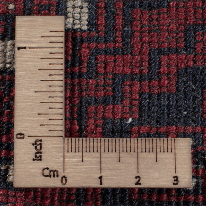 Afghansk teppe - 240 x 153 cm - mørk rød