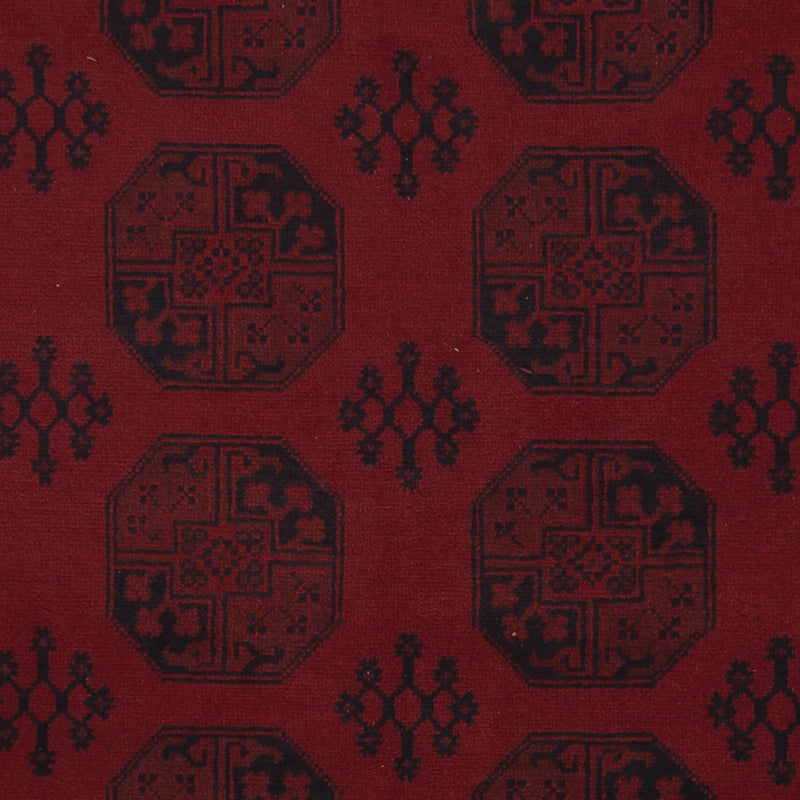 Afghansk teppe - Filpa - 346 x 255 cm - mørk rød