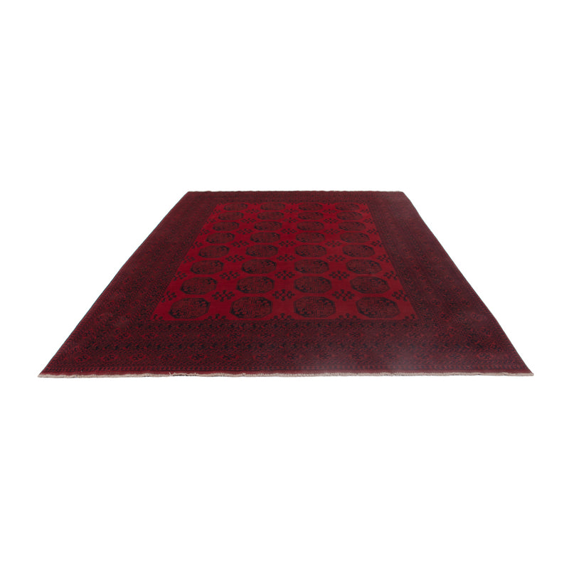 Afghansk teppe - Filpa - 346 x 255 cm - mørk rød