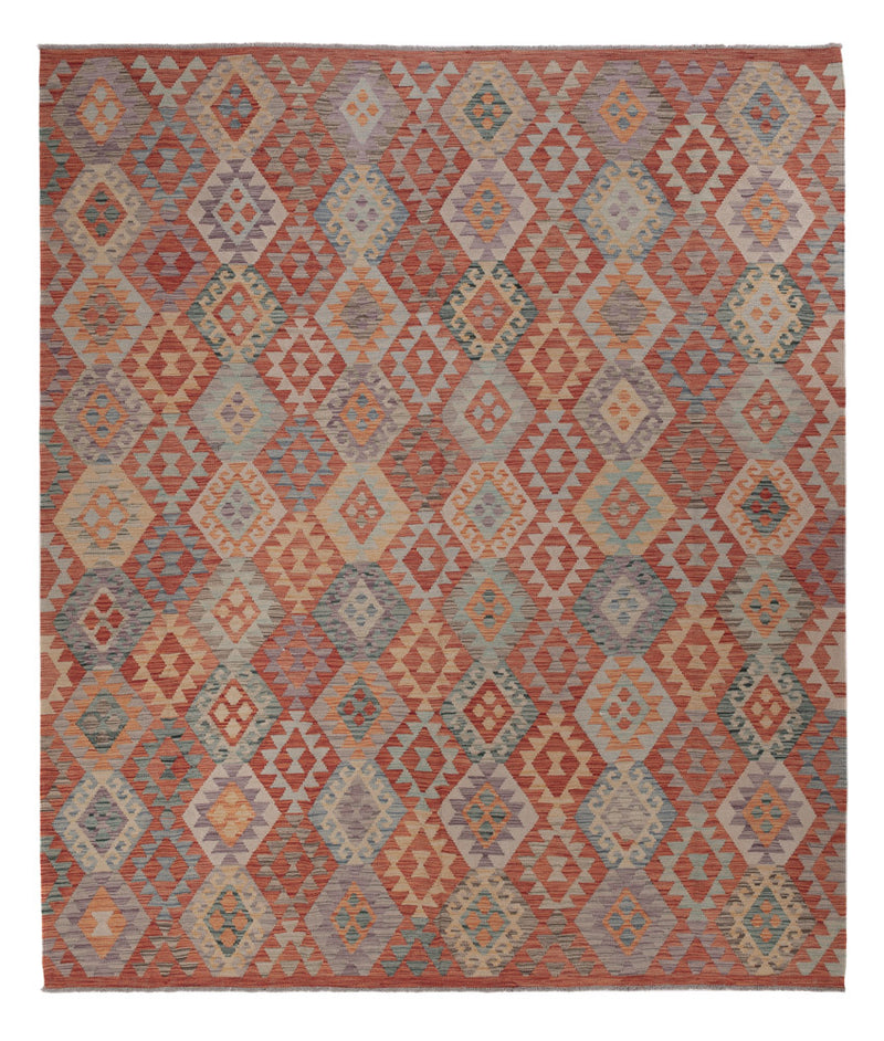 Kelimteppe - Splash - 296 x 257 cm - flerfarget