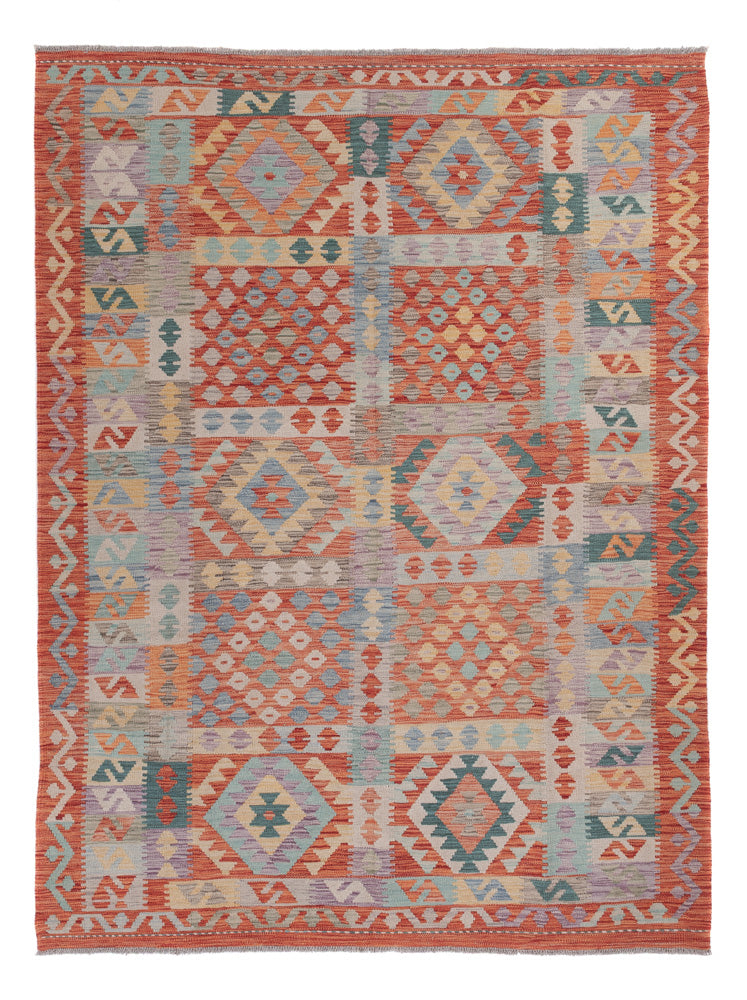 Kelimteppe - Splash - 243 x 180 cm - flerfarget