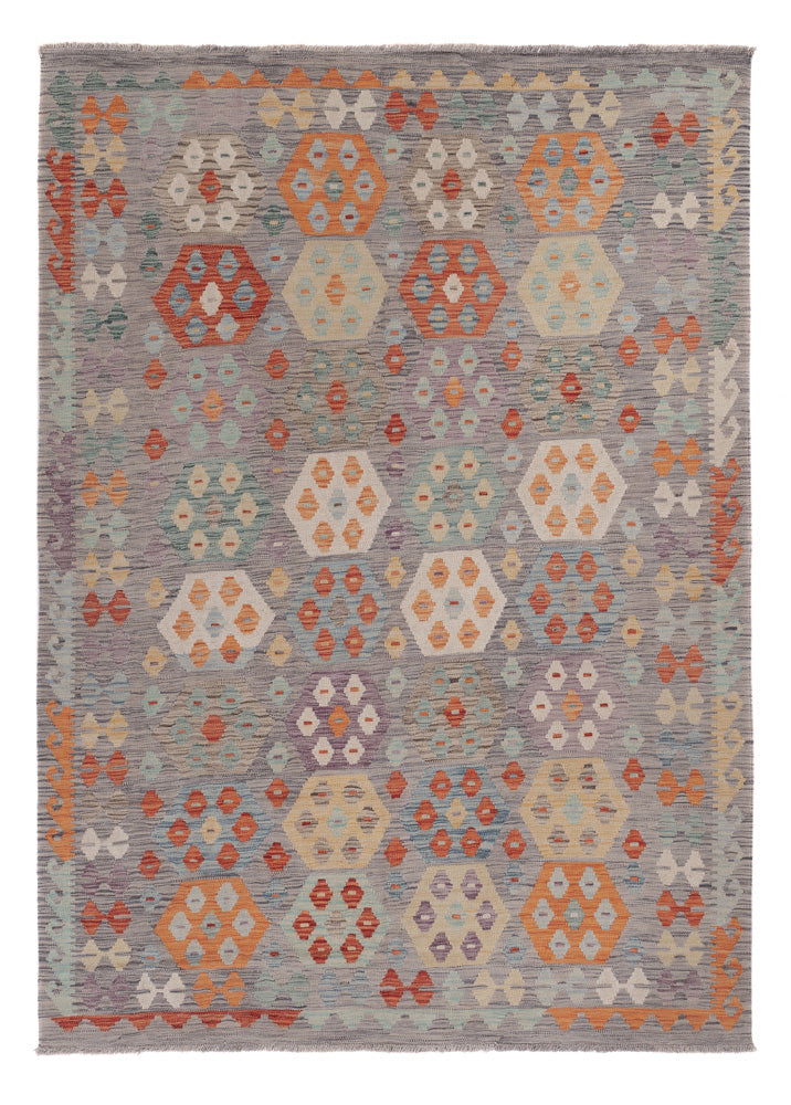 Kilim Maimana Teppe 242x177cm - Ullteppe