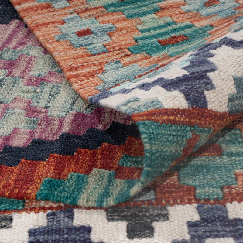 Kilim Maimana Teppe 241x185cm - Ullteppe