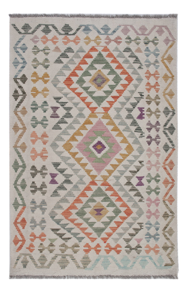 Kilim Maimana Teppe 134x87cm - Ullteppe