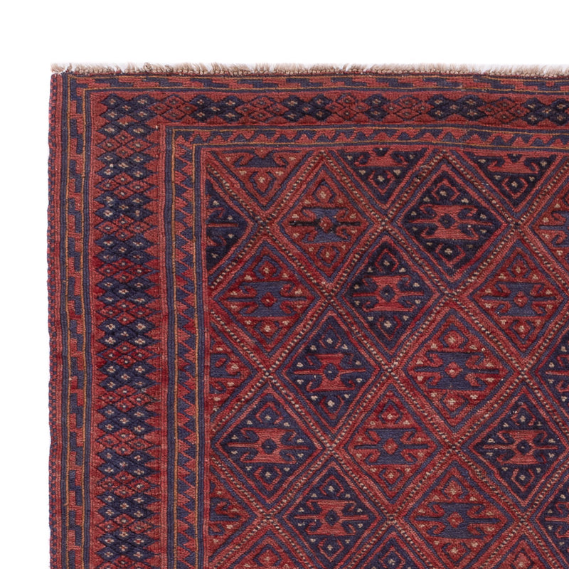 Kelimteppe - Orientalsk - 194 x 159 cm - mørk rød