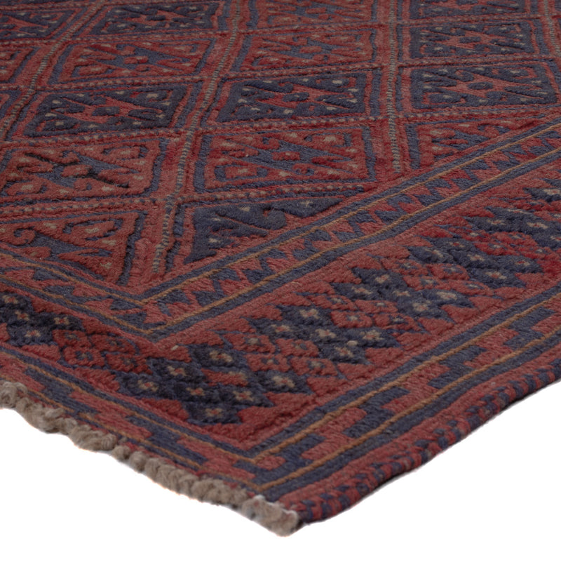 Kelimteppe - Orientalsk - 194 x 159 cm - mørk rød