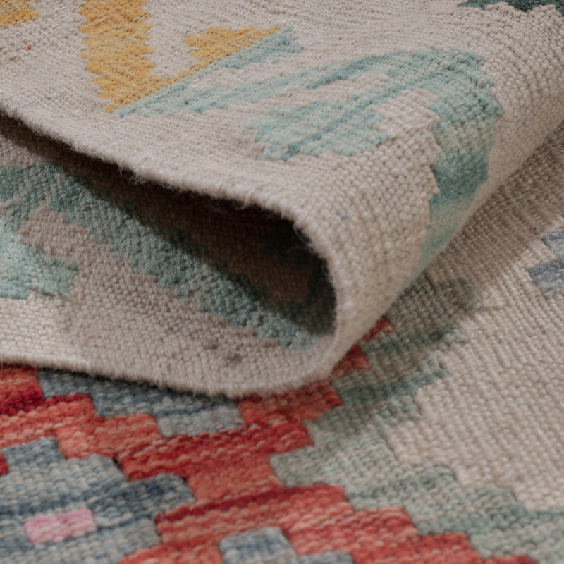 Kilim Maimana Teppe 299x87cm - Ullteppe