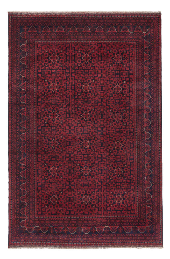 Afghanske tepper - Kunduz - 309 x 203 cm - mørk rød