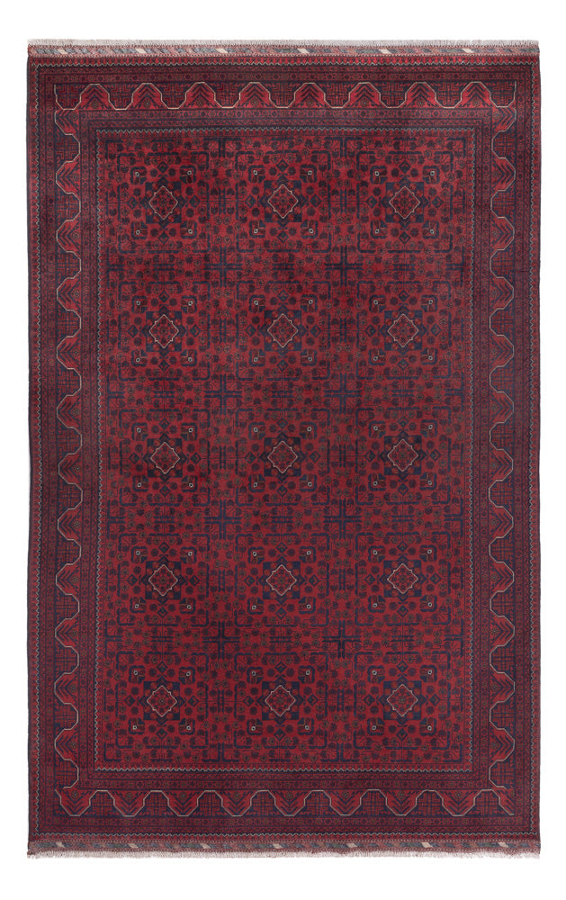 Afghanske tepper - Kunduz - 307 x 197 cm - mørk rød