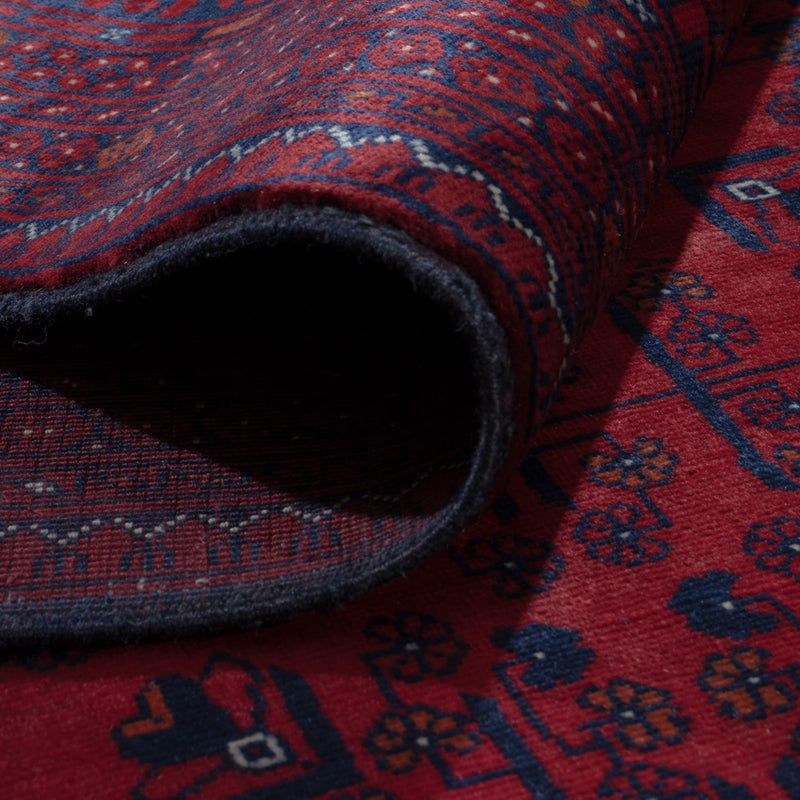 Afghansk teppe - Royal - 303 x 194 cm - mørk rød