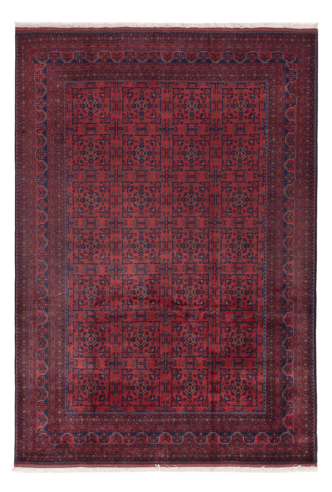 Afghansk teppe - Royal - 294 x 197 cm - mørk rød