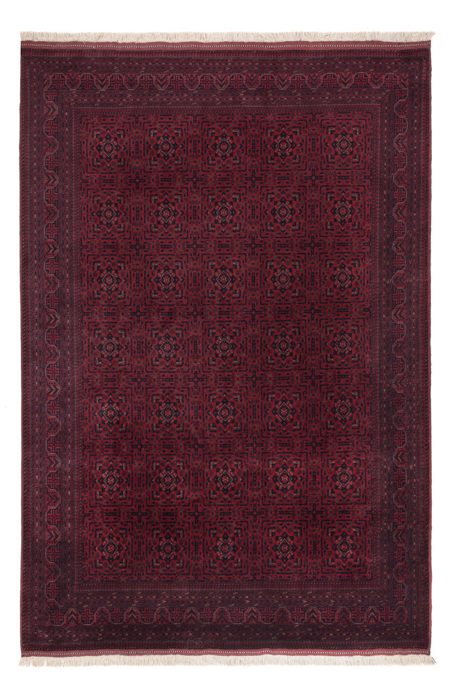 Afghansk teppe - Royal - 303 x 201 cm - mørk rød