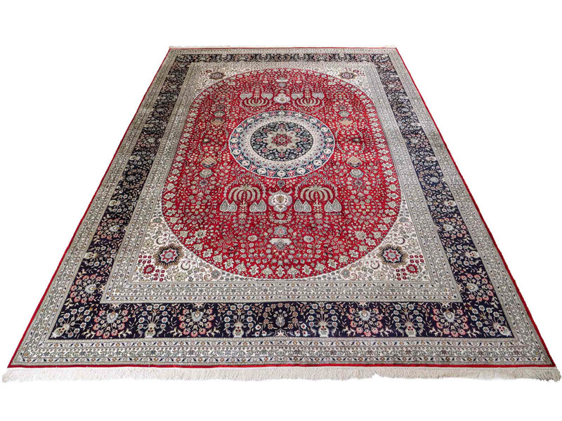 Kinesisk silke Teppe 370x272cm - Orientalsk teppe