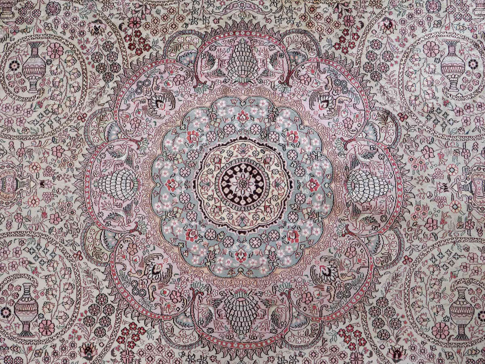 Kinesisk silke Teppe 300x300cm - Orientalsk teppe