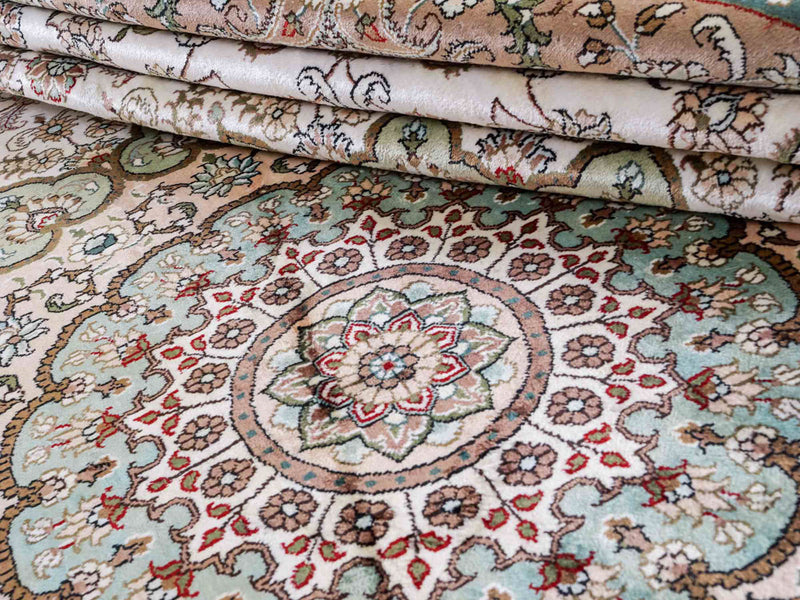 Kinesisk silke Teppe 303x303cm - Orientalsk teppe