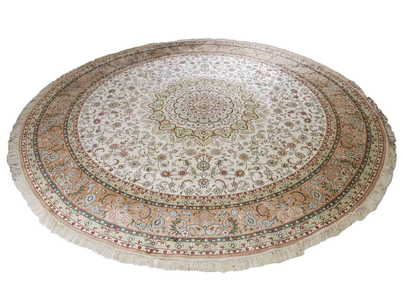 Kinesisk silke Teppe 303x303cm - Orientalsk teppe
