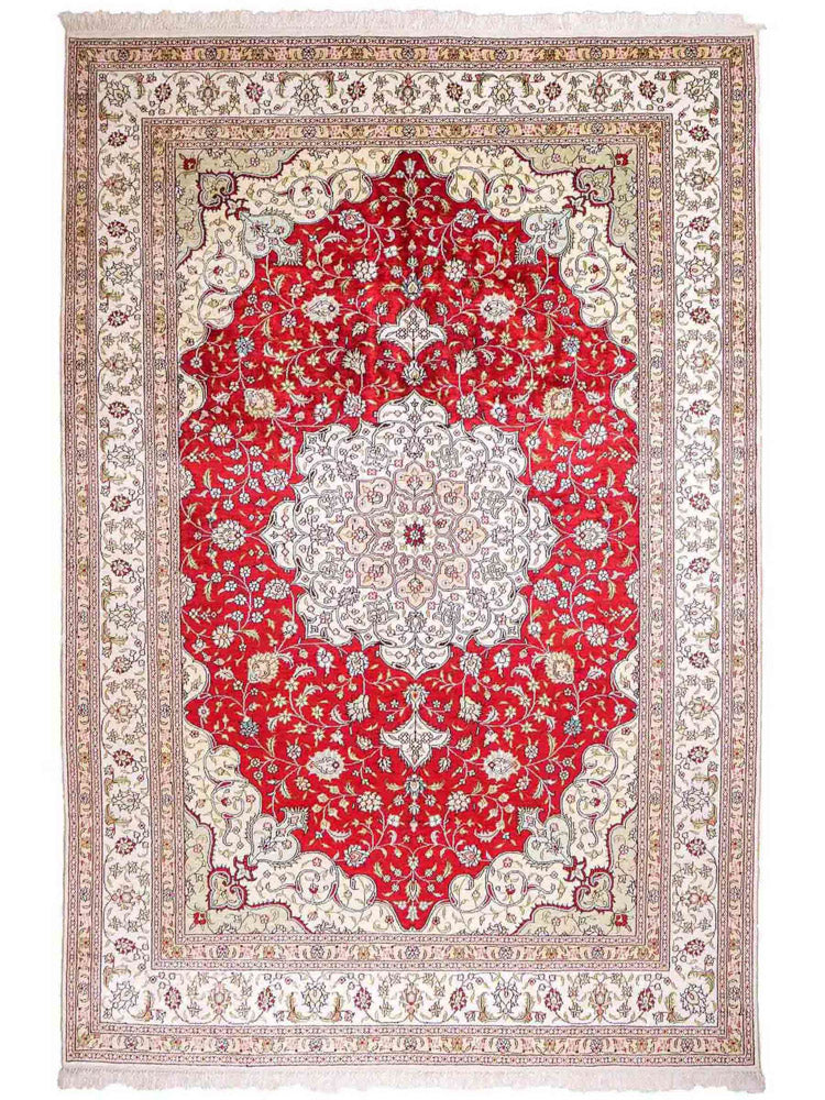 Kinesisk silke Teppe 276x182cm - Orientalsk teppe