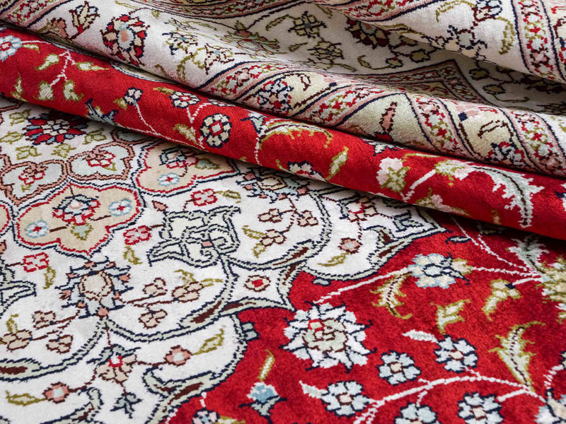 Kinesisk silke Teppe 276x182cm - Orientalsk teppe