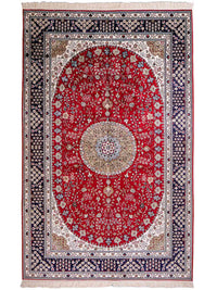 Kinesisk silke Teppe 246x152cm - Orientalsk teppe – product image